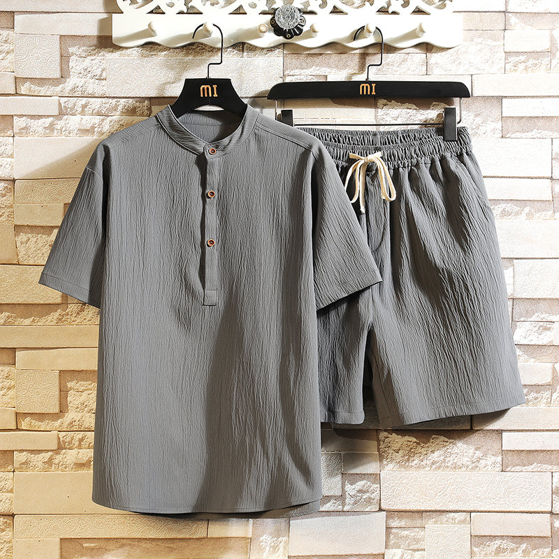 Herren Sommer Set Modern Bequem Leicht