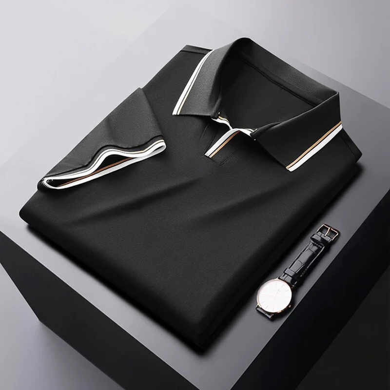 Herren Polo atmungsaktiv Elegant Bequem Luxus Qualität