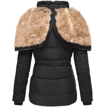 Warme Winterjacke Abnehmbarer Kapuze Weiches Futter
