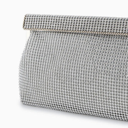 Elegante Clutch Abendtasche Gold Damen mit Kristallen