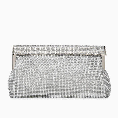 Elegante Clutch Abendtasche Gold Damen mit Kristallen