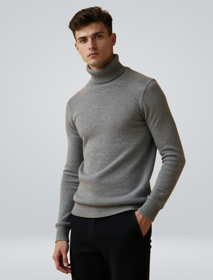 Wärmer Rollkragenpullover für Herren - BerlinGlamour