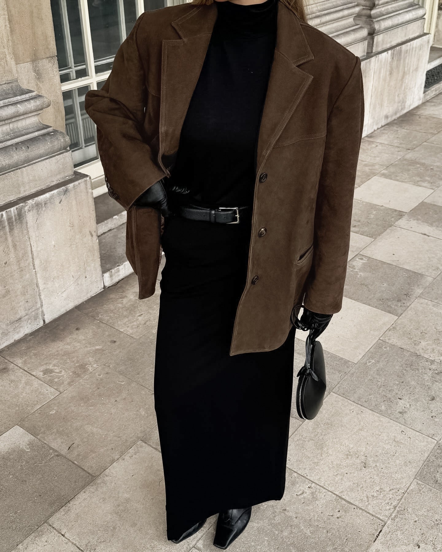 Damen Übergangsjacke Wildleder Optik Chic