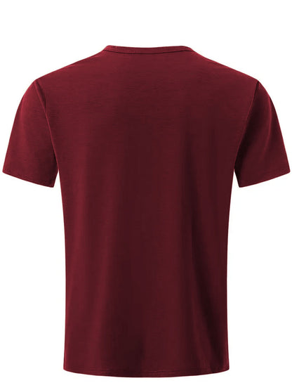 Damen T-Shirt Leicht Sportlich V-Ausschnitt
