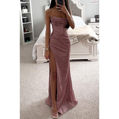 Lässiges Damenkleid Tanya mit Schlitz