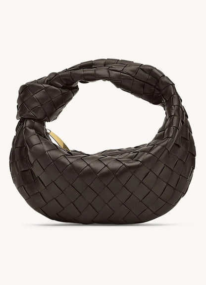 Allegra Handtasche in Braun – elegante geflochtene Handtasche