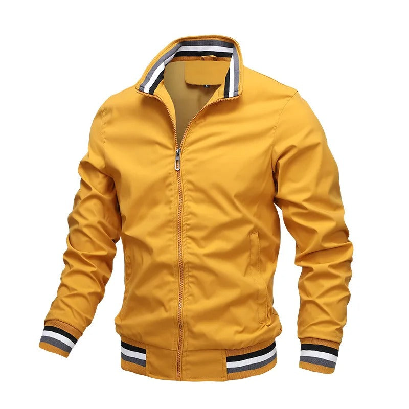 Mitteljahresjacke Herren Sportlich Gestreift Modern
