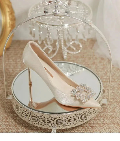 Hochzeitschuhe Stiletto Strass Schuhe Braut