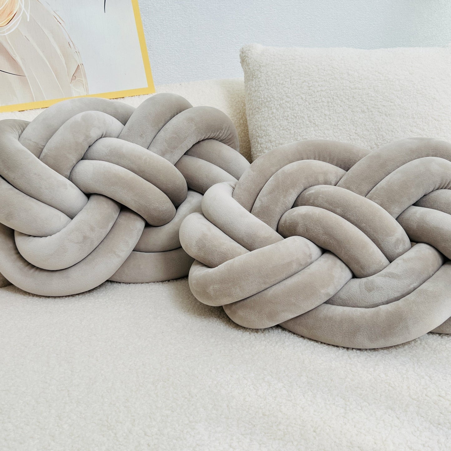 Weiche Kissen Luxus Komfort mit Knöpfen Modern
