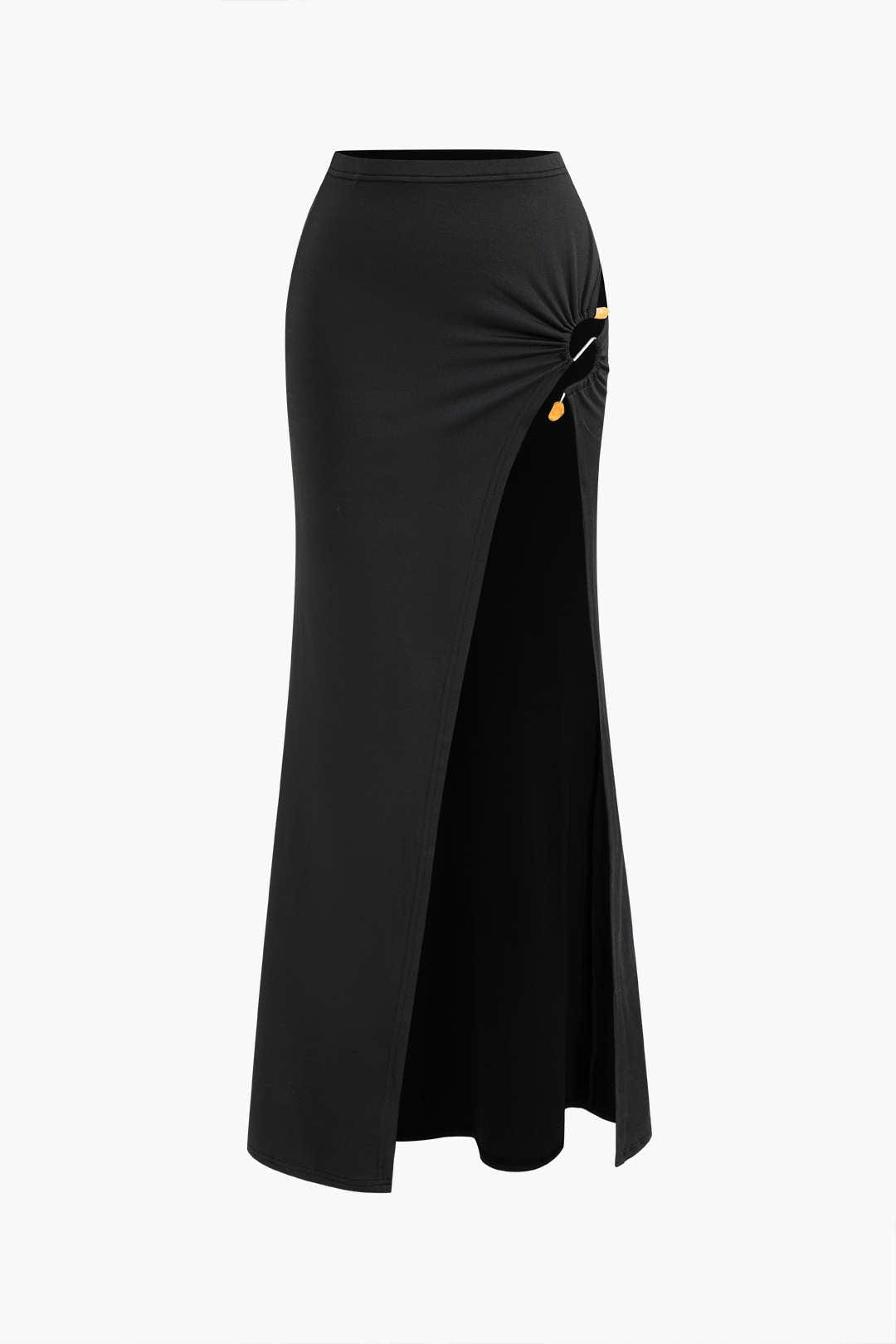Elegantes Zweiteiler Set Maxi Rock Cut Out