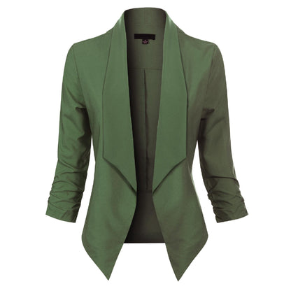 Damen Blazer Langarm Offen Modern