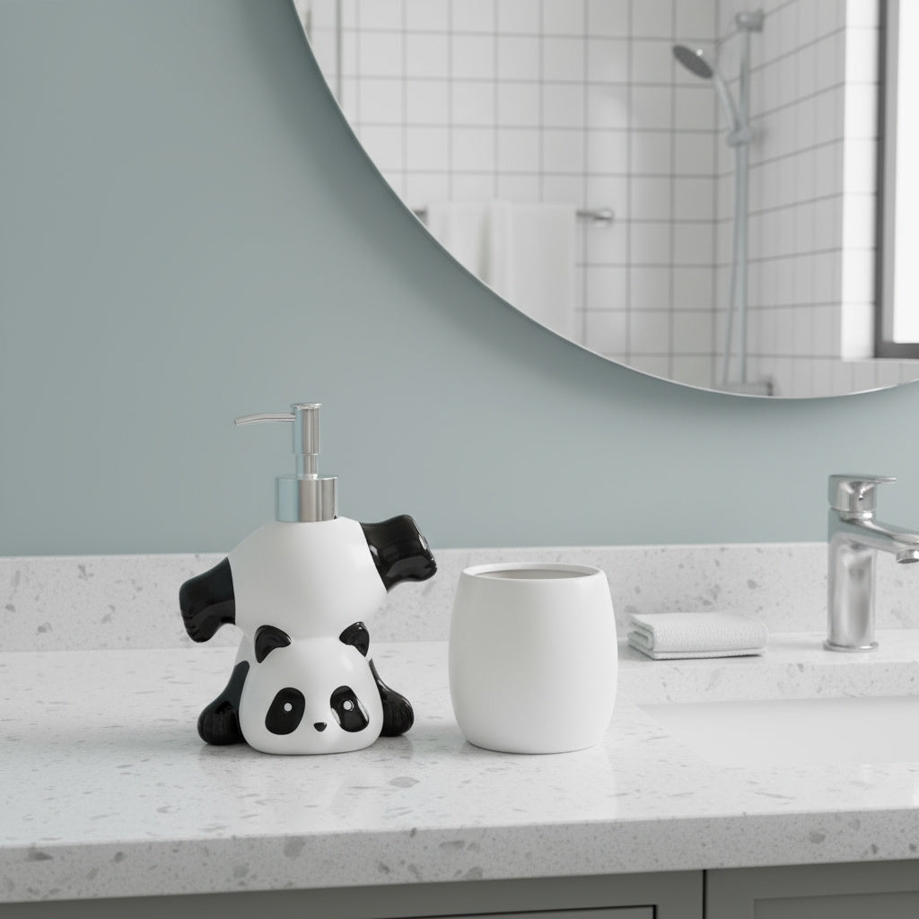 Panda Seifenspender Flexibel Süß