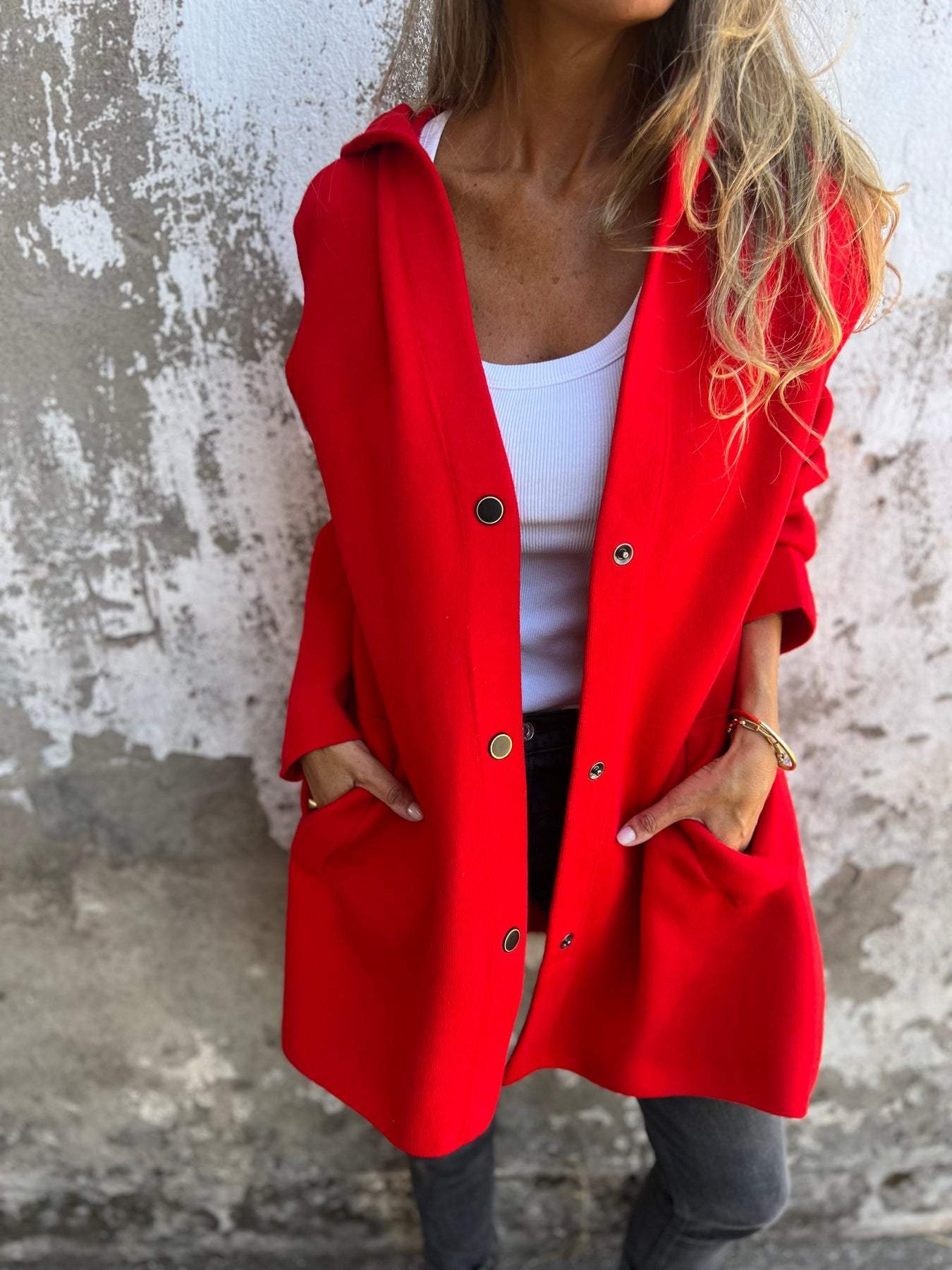 Kapuzenjacke Entspannt Modern Damen - BerlinGlamour