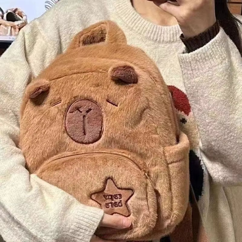 Süßer Kinder Rucksack Plüsch Capybara Lustig