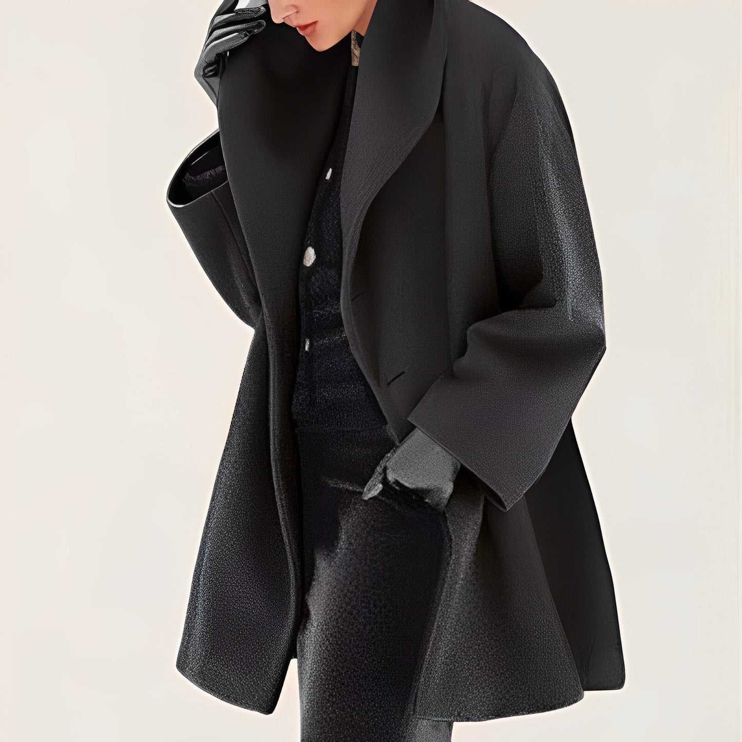 Wolljacke Damen Warm Stilvoll Winter