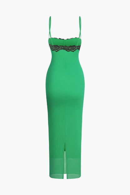 Midi-Robe mit Camisole-Oberteil