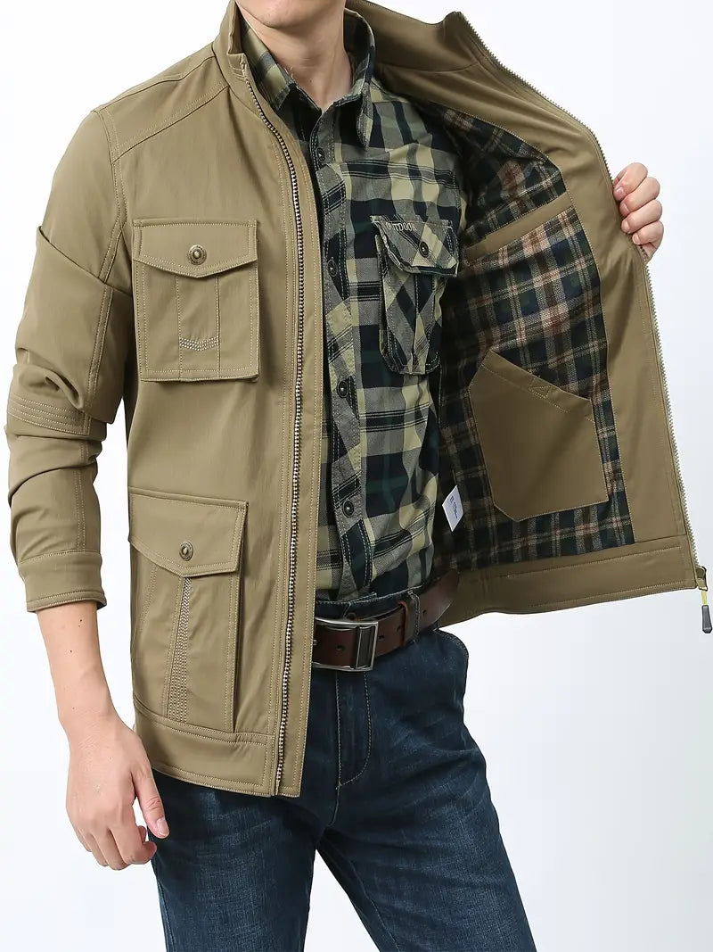 Herren Outdoor Jacke Wetterfest Robust Nylon