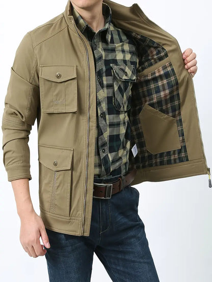Herren Outdoor Jacke Wetterfest Robust Nylon