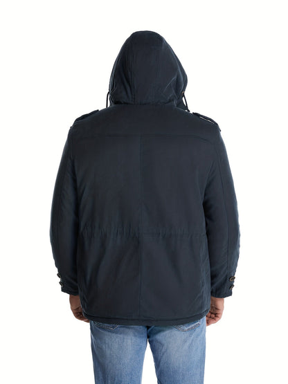 Herren Winterjacke Warm Kapuze Freizeitjacke