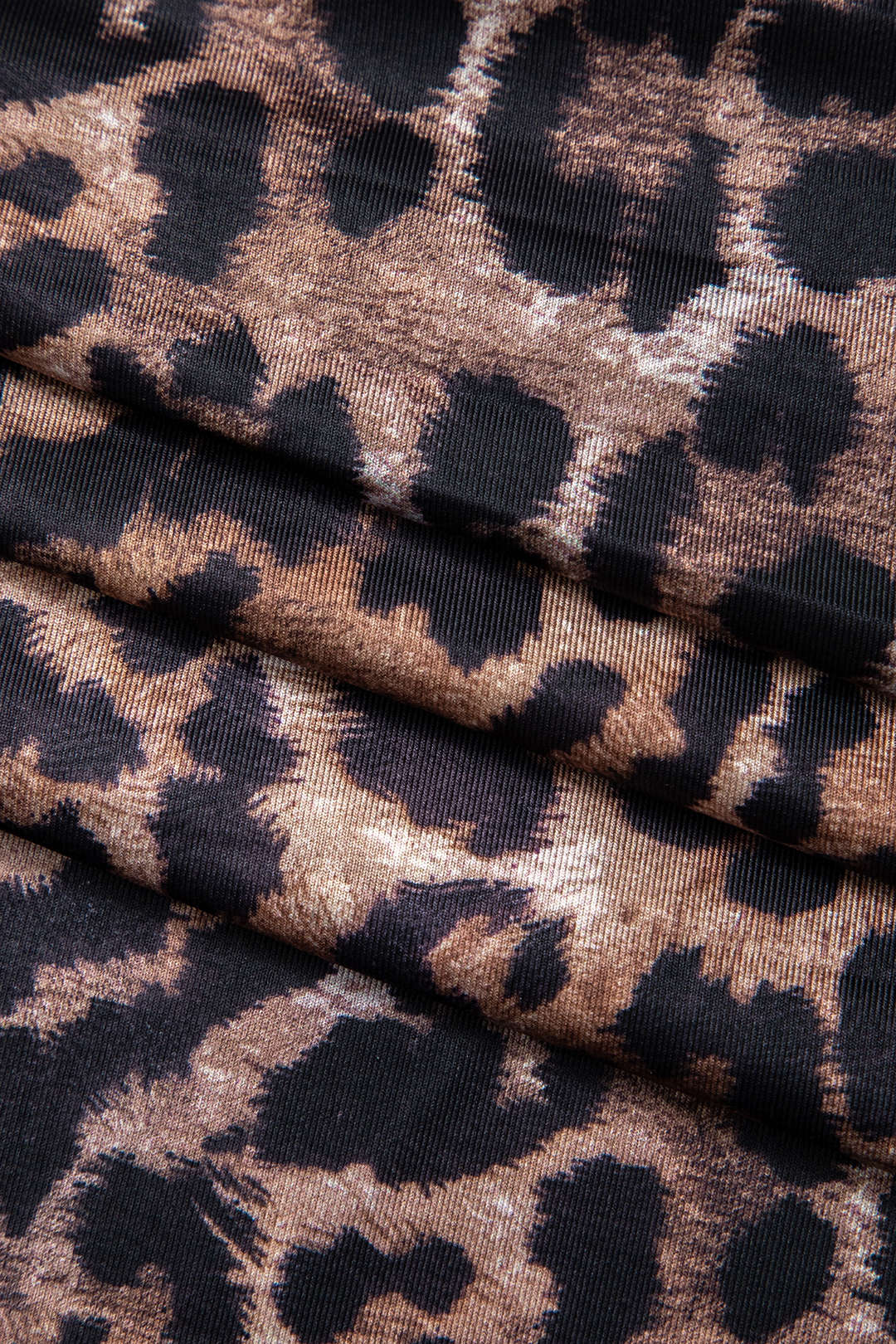 Leopard Maxikleid Damen BeinschlitzSexy Abendkleid