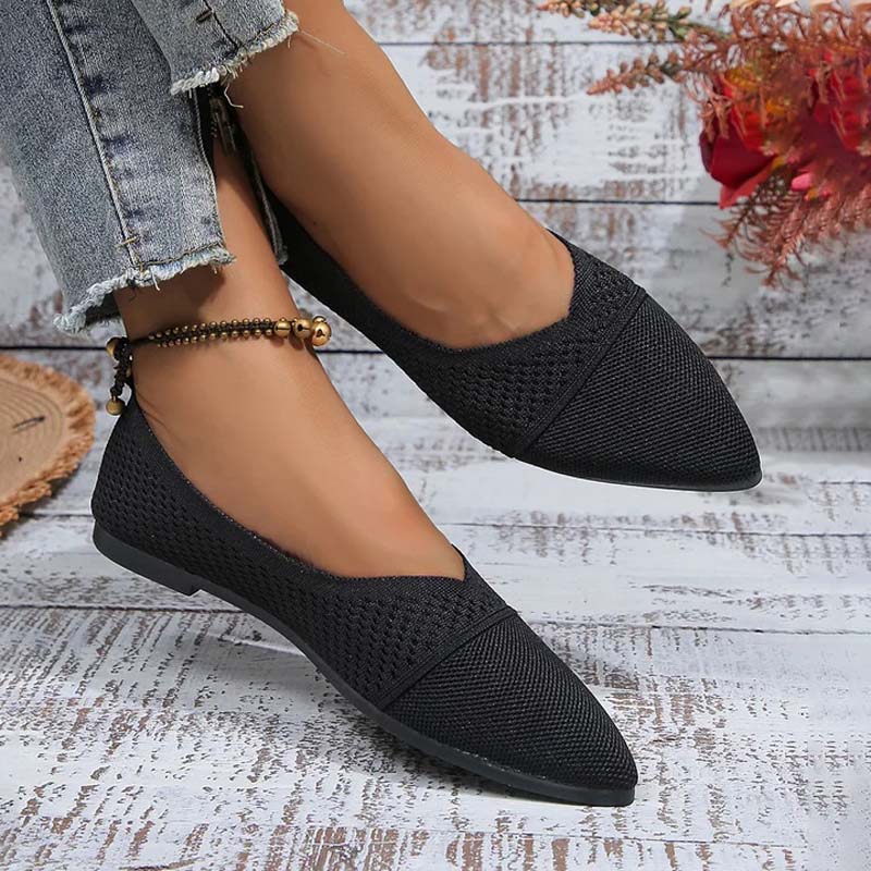 Dünnsitzende Spitzzehen-Schuhe Bequem atmungsaktiv