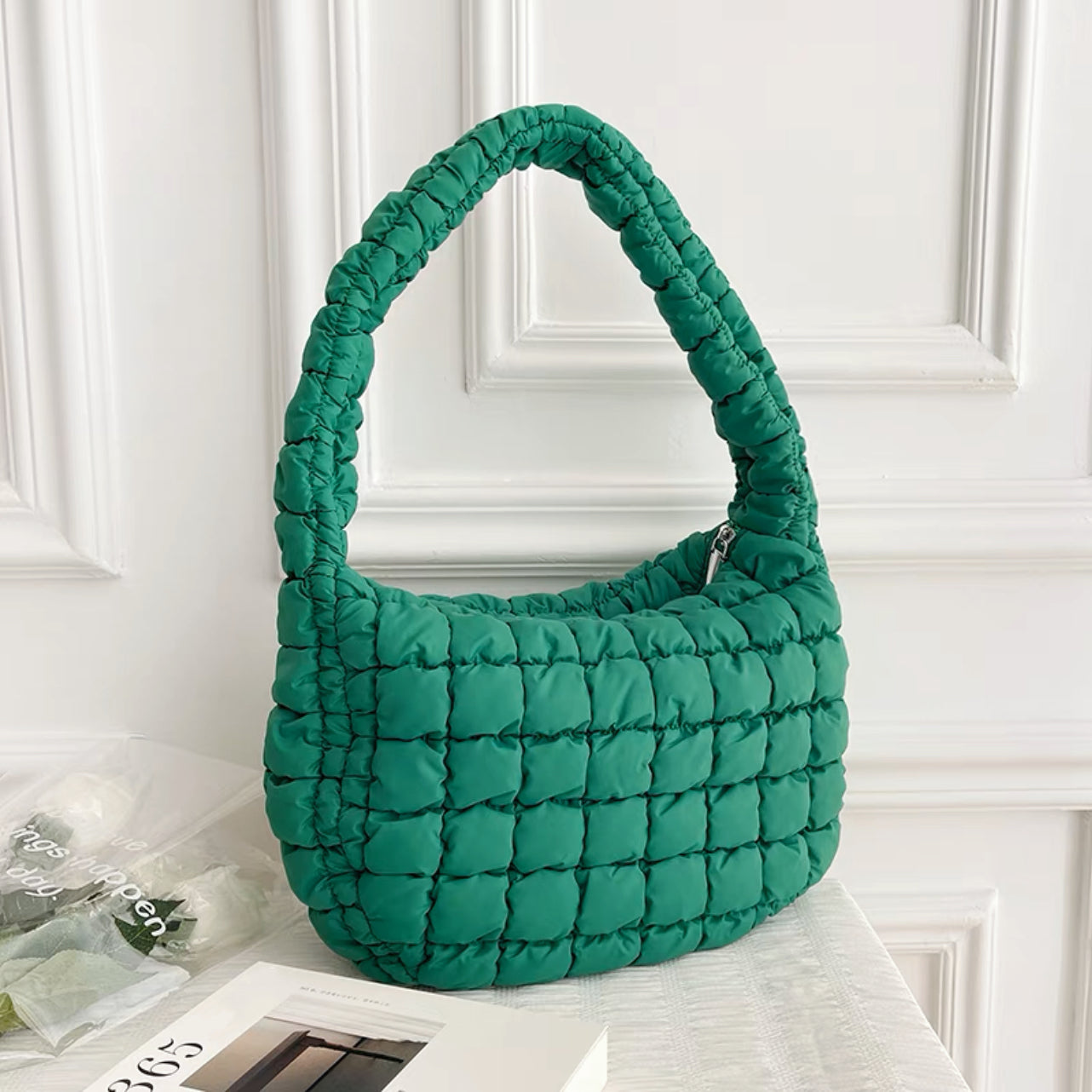 Frauen Schultertasche Plissiert Elegante Damenhandtasche