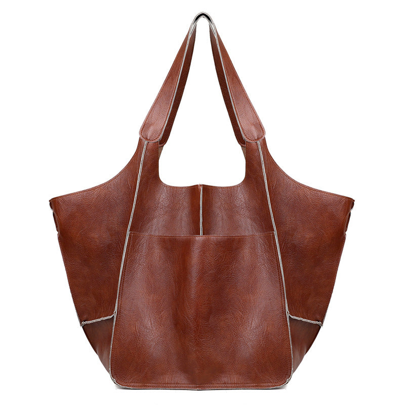 Große Leder-Handtaschen Damen Reise Tasche