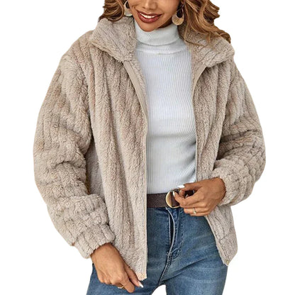 Damen Fleecejacke Weich Warm Stylisch - BerlinGlamour