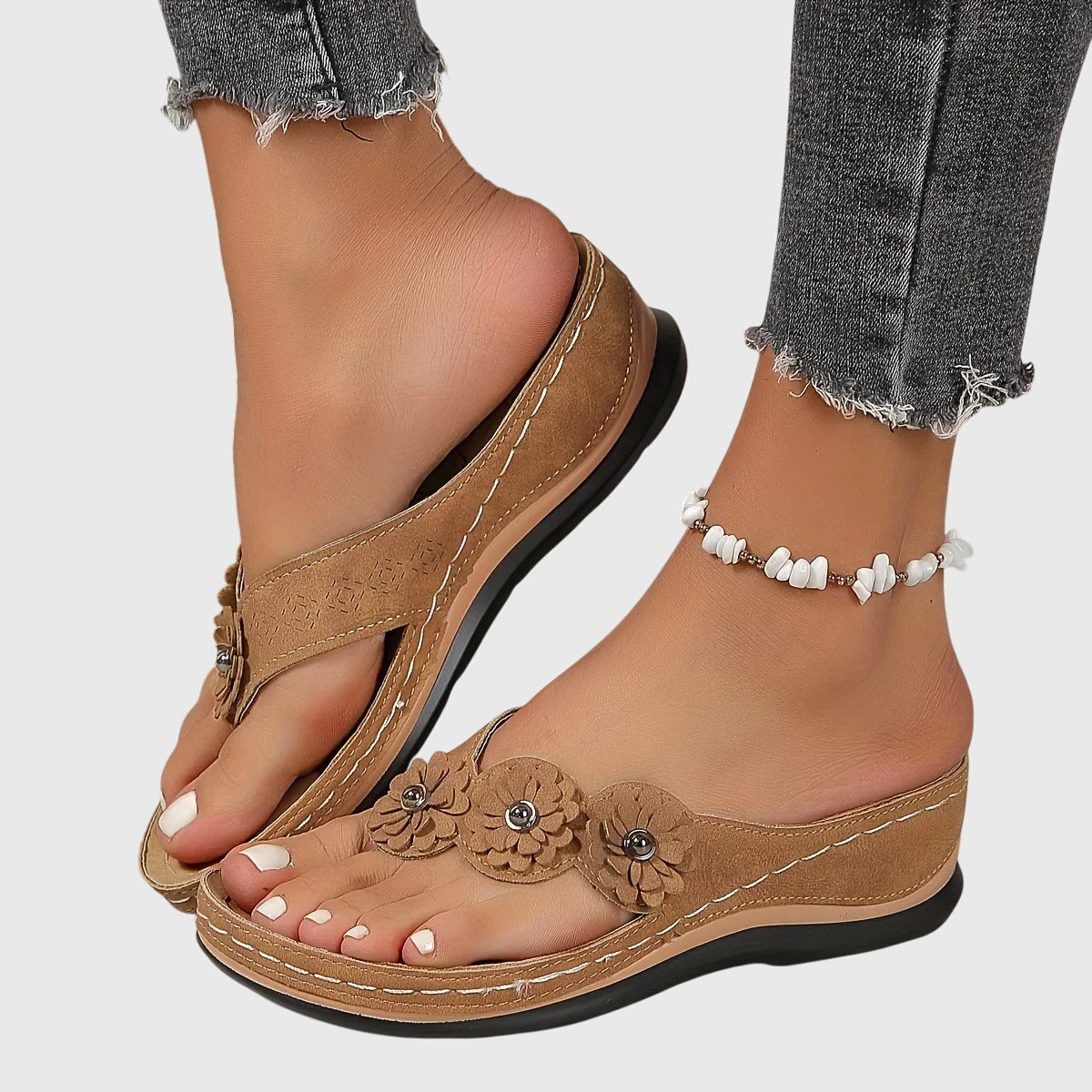 Damen Sandalen Lässig Trendy Slip-On Schuhe