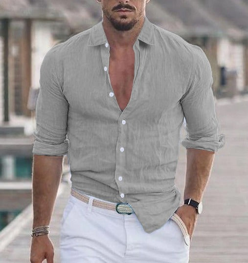 Herren Sommerhemd Modern Klassisch Leicht