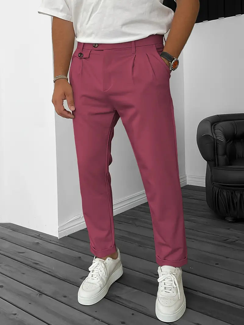 Bequeme Herrenhose Modern mit Elastikbaumwolle