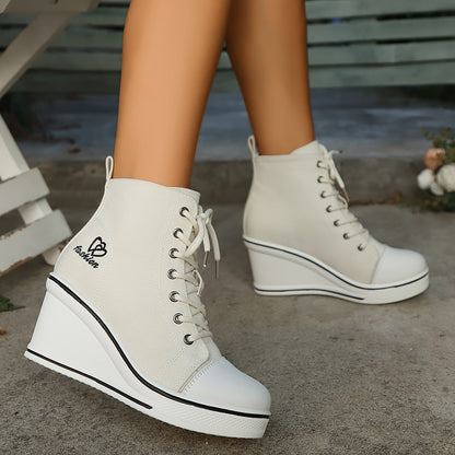 Stiefeletten Damen Einfach Liebesmotiv Sneaker