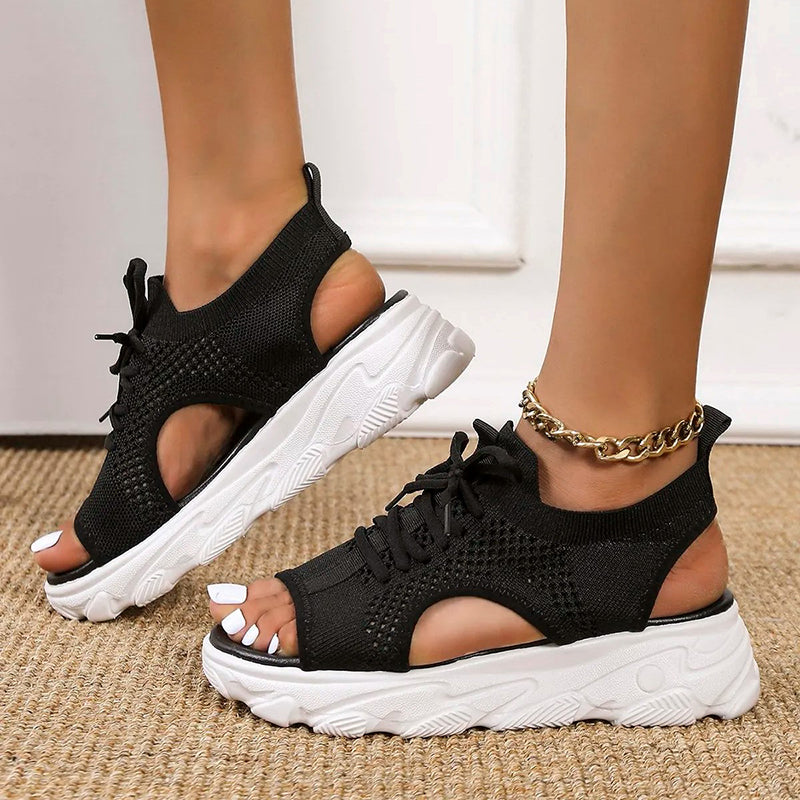 Orthopädische Sandalen Plateau Komfort Schuhe