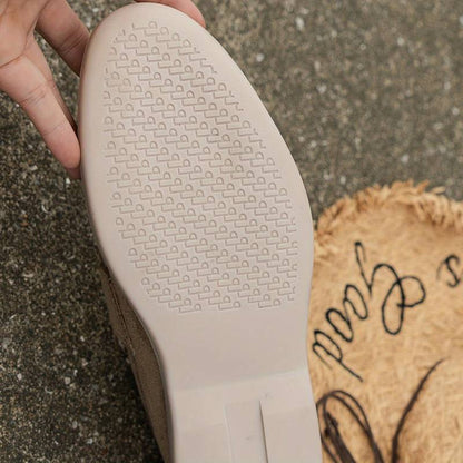 Dunkelblaue Beige Loafer Schuhe Veloursleder