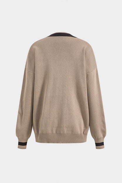 Strick-Set Damen Elegant Cardigan Rock