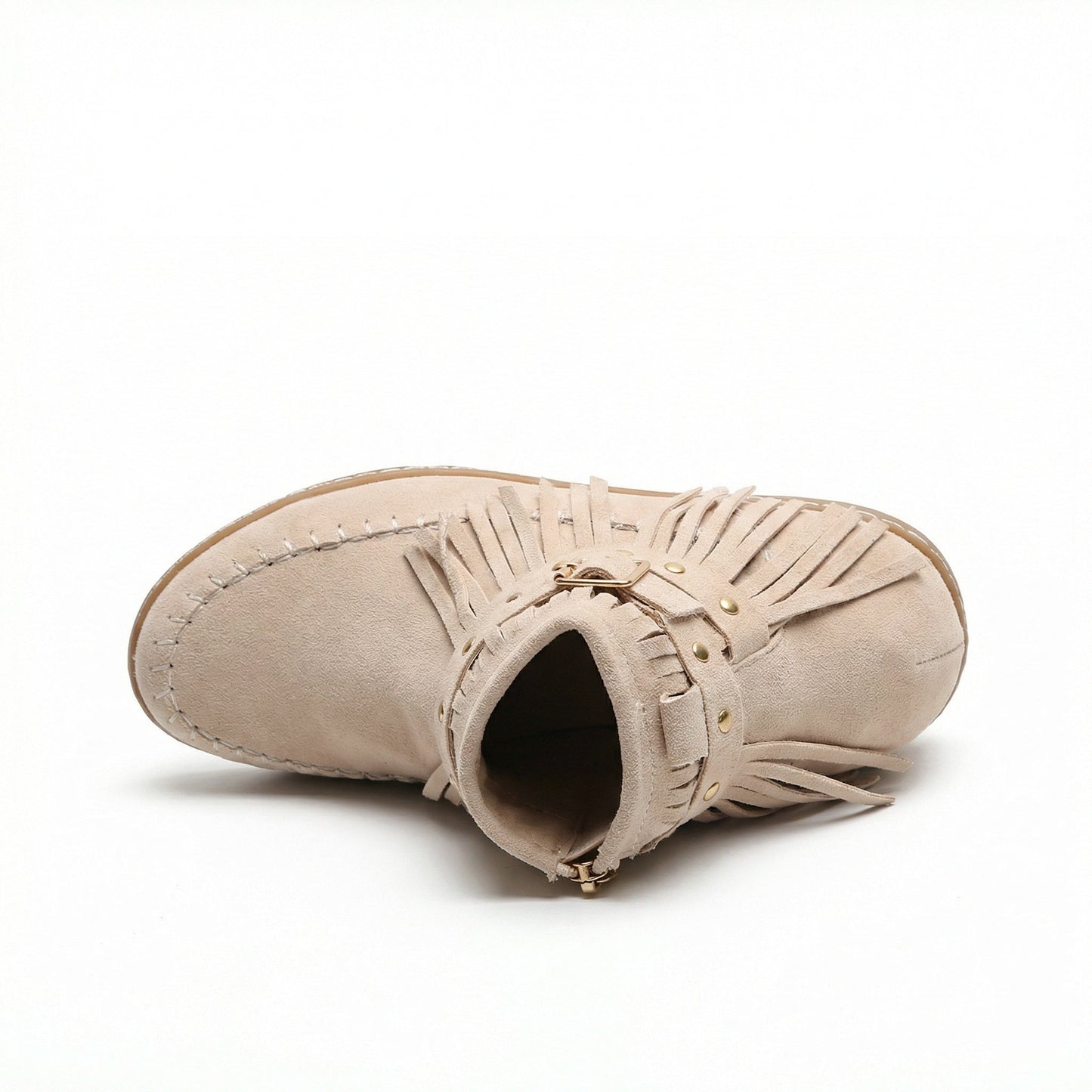 Warme Knöchelschuhe Fransen Schuhe Frauen Stil