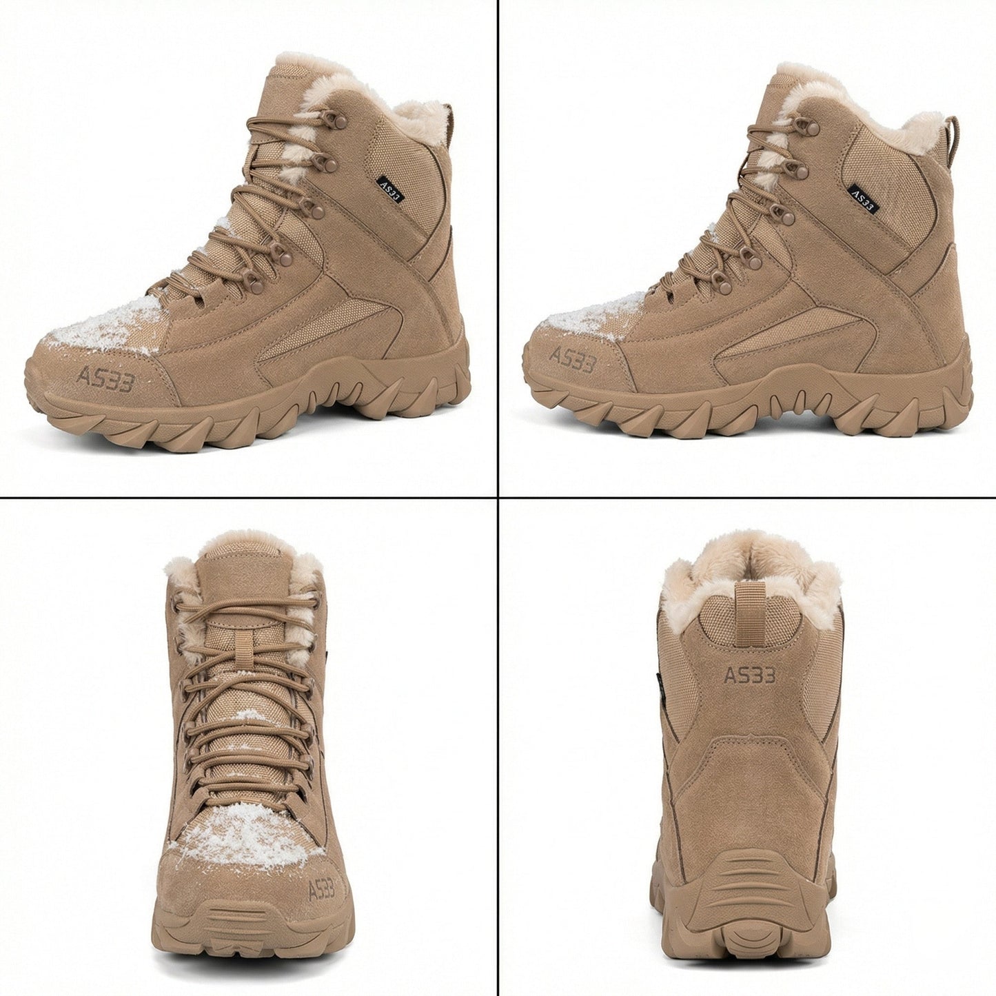 Herren Wanderstiefel Winter Warm Isoliert Rutschfest