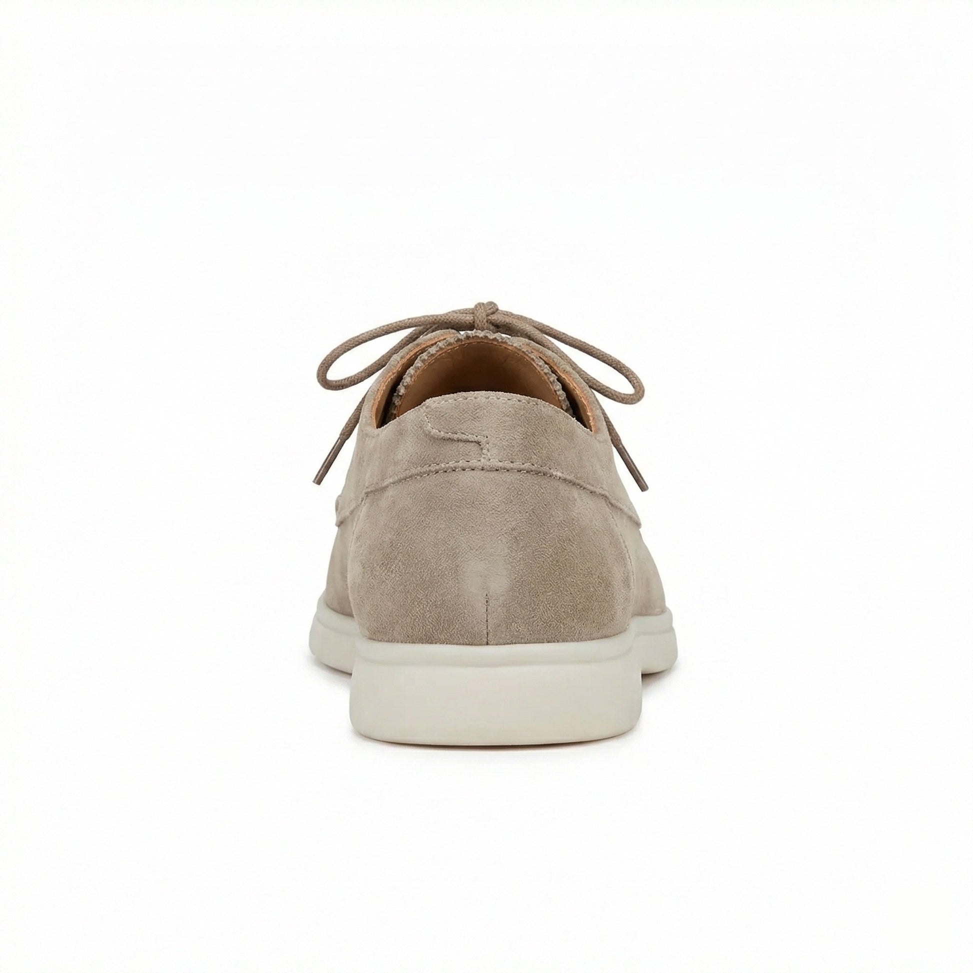 Italienische Wildleder Loafer Schuhe Braun Schnürsenkel - BerlinGlamour