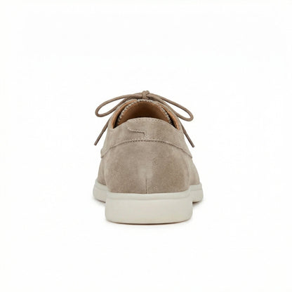 Italienische Wildleder Loafer Schuhe Braun Schnürsenkel - BerlinGlamour
