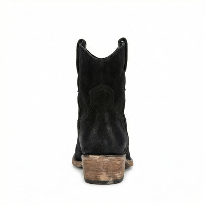 Western Stiefel Damen Kurz Wildleder Knöchelstiefel
