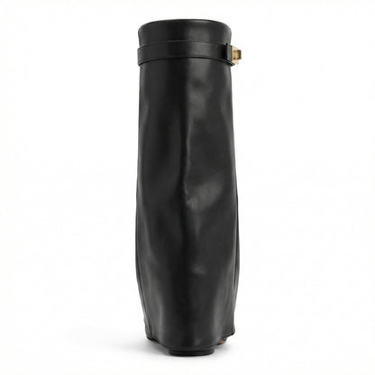 Damen Stiefel Wildleder Braun Heidi Style