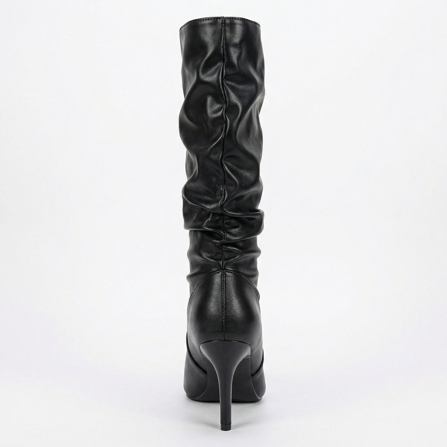 Damen Stiefel High Heels Gerafft Glamour Schuhe - BerlinGlamour