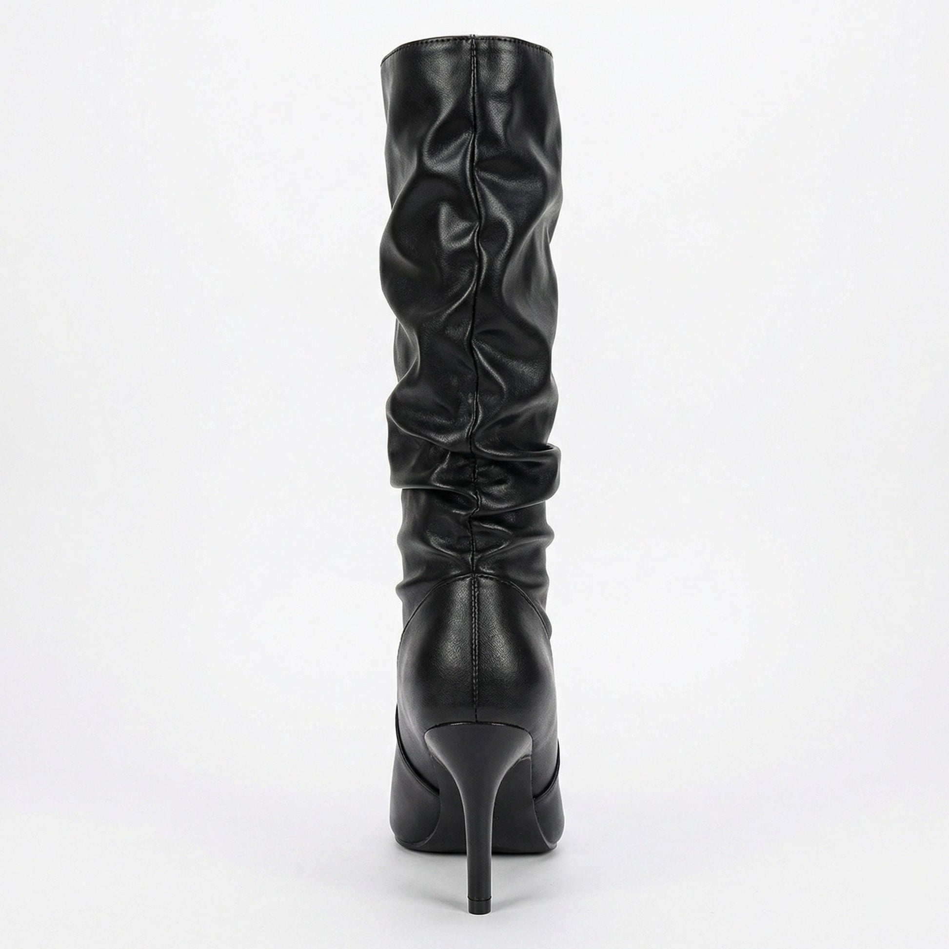 Damen Stiefel High Heels Gerafft Glamour Schuhe - BerlinGlamour