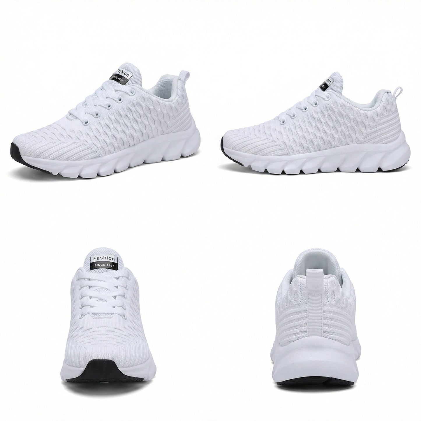 Strick Schuhe Atmungsaktiv Flexibel Damen Sneaker