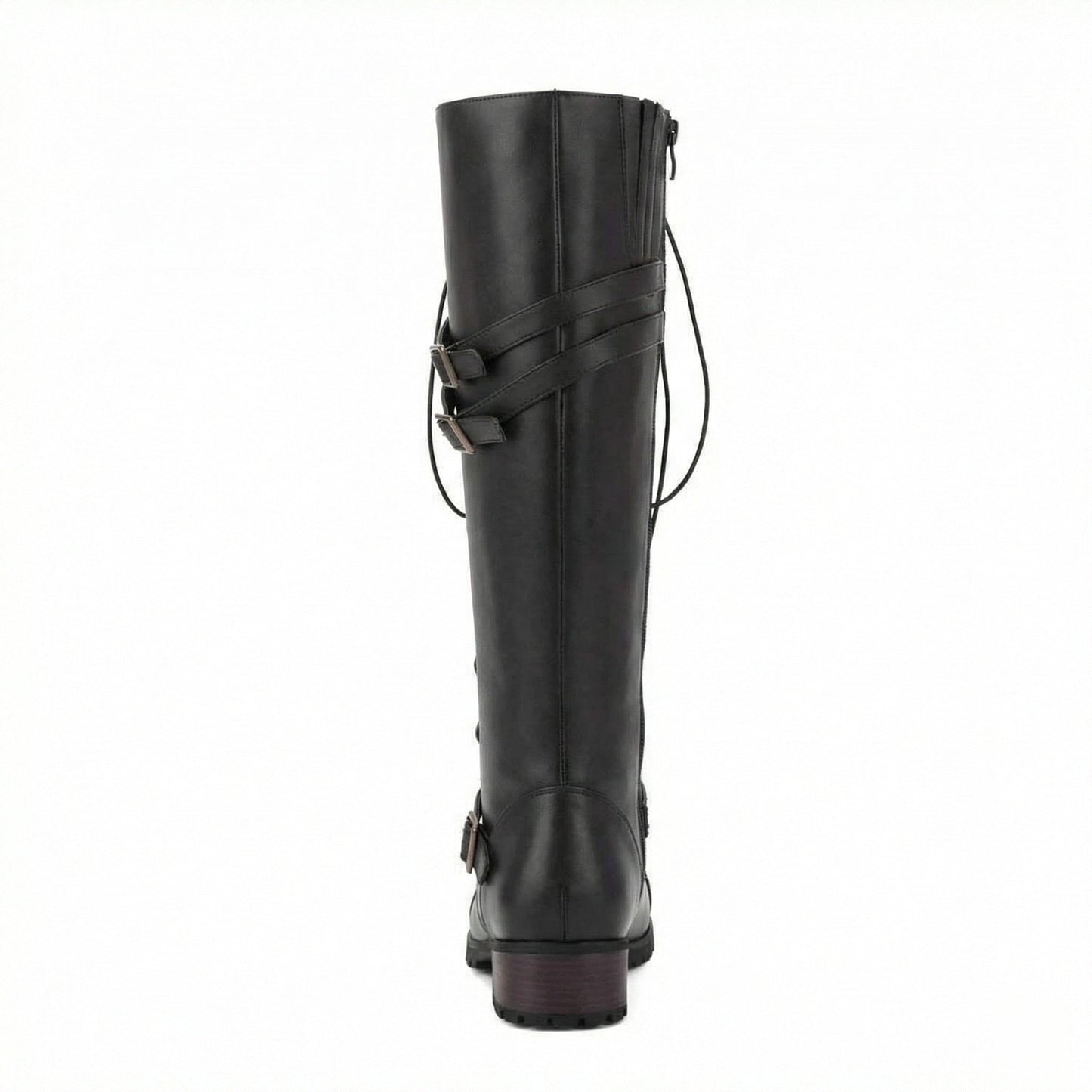 Damen Schnürstiefel Steampunk Stil Vintage Leder