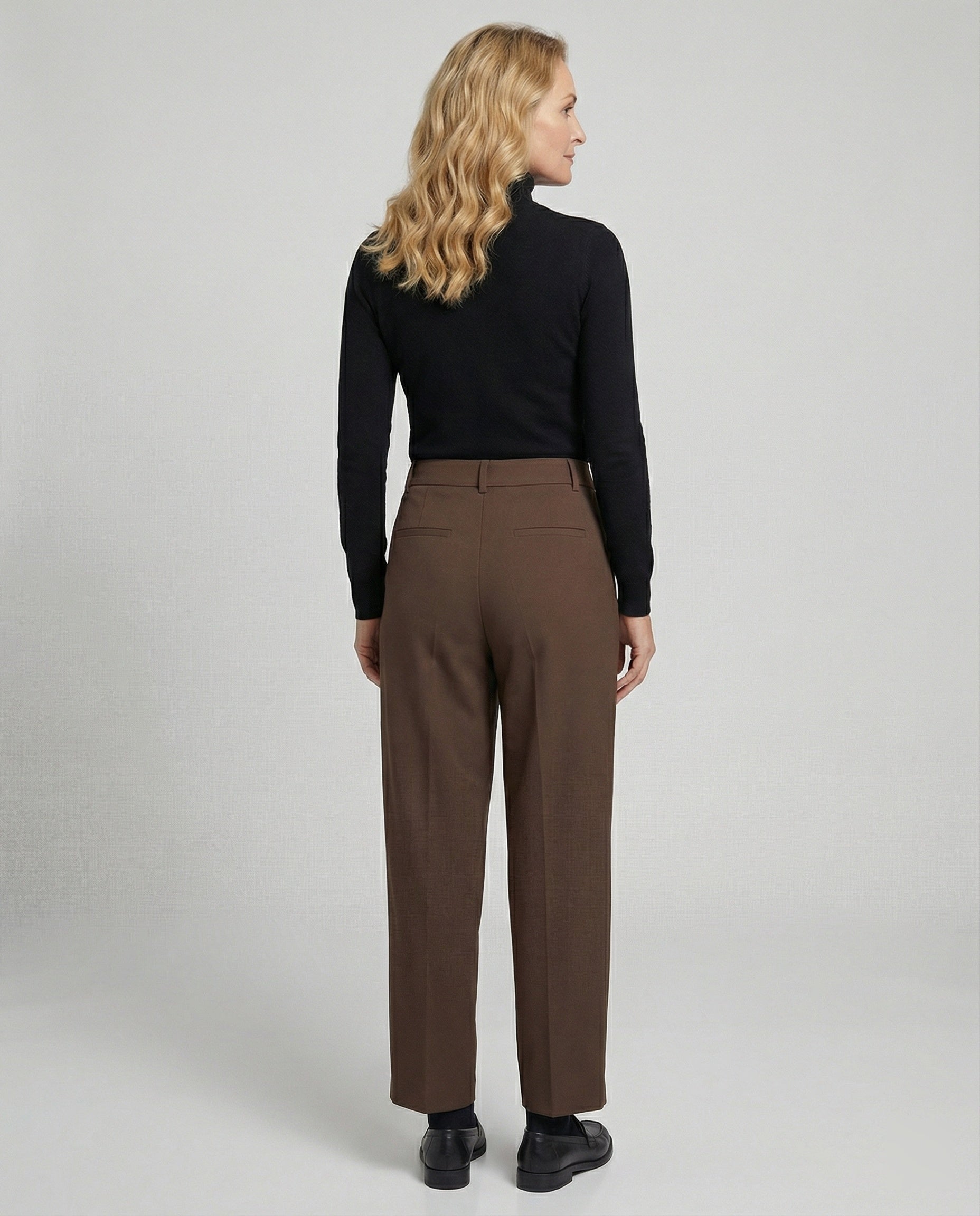 Damen Hose Hoher Bund Stretch - BerlinGlamour