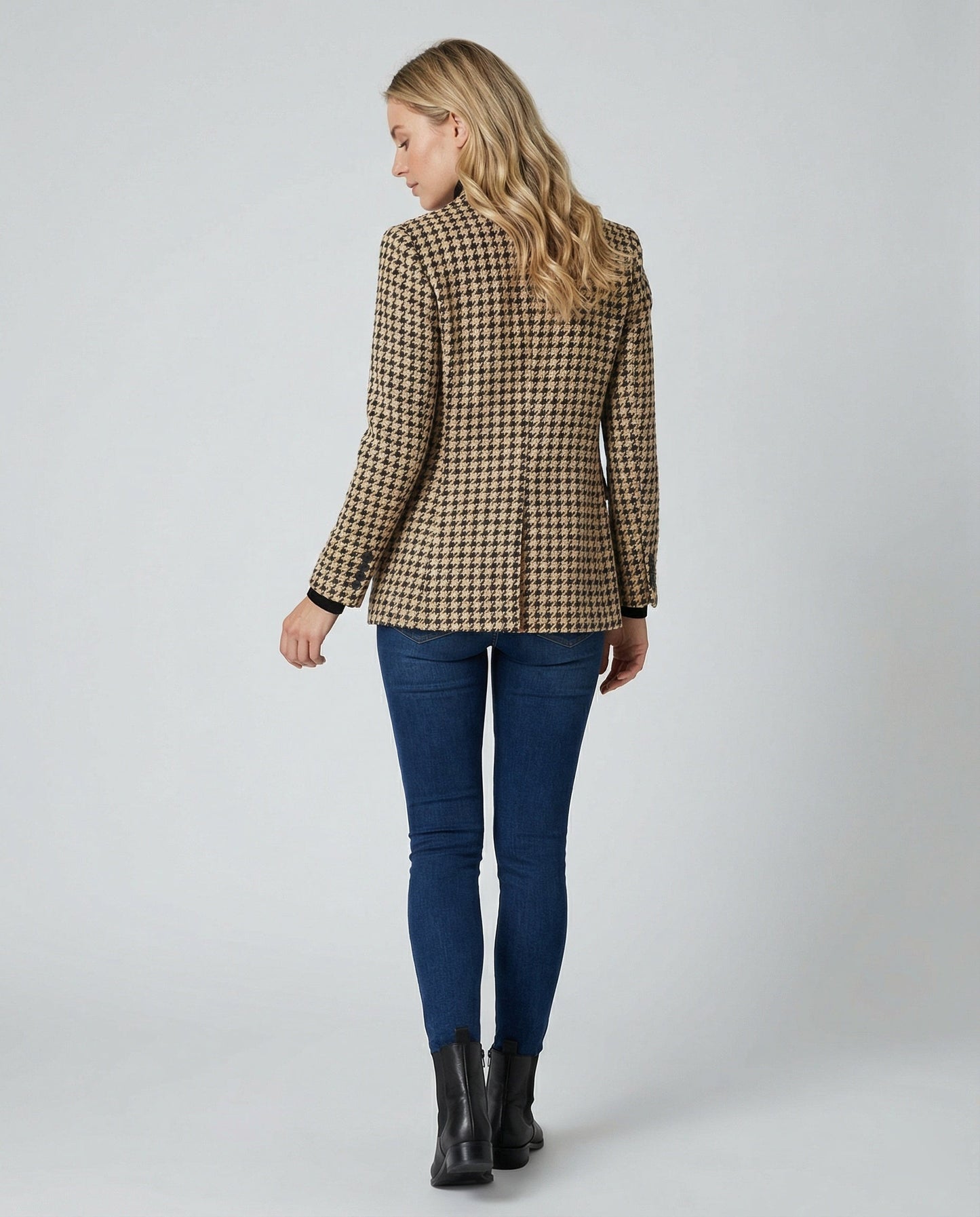 Klassischer Karo Blazer Damen Modern