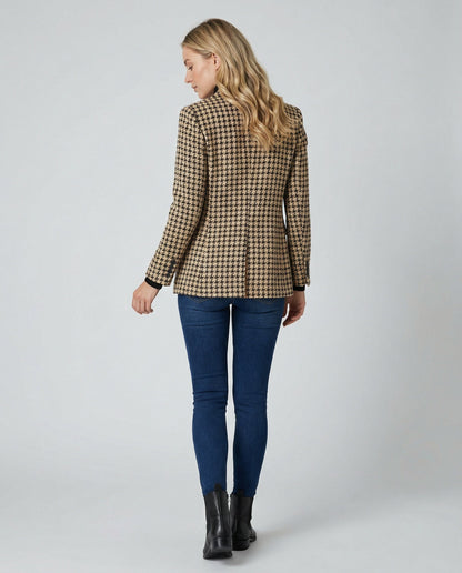 Klassischer Karo Blazer Damen Modern