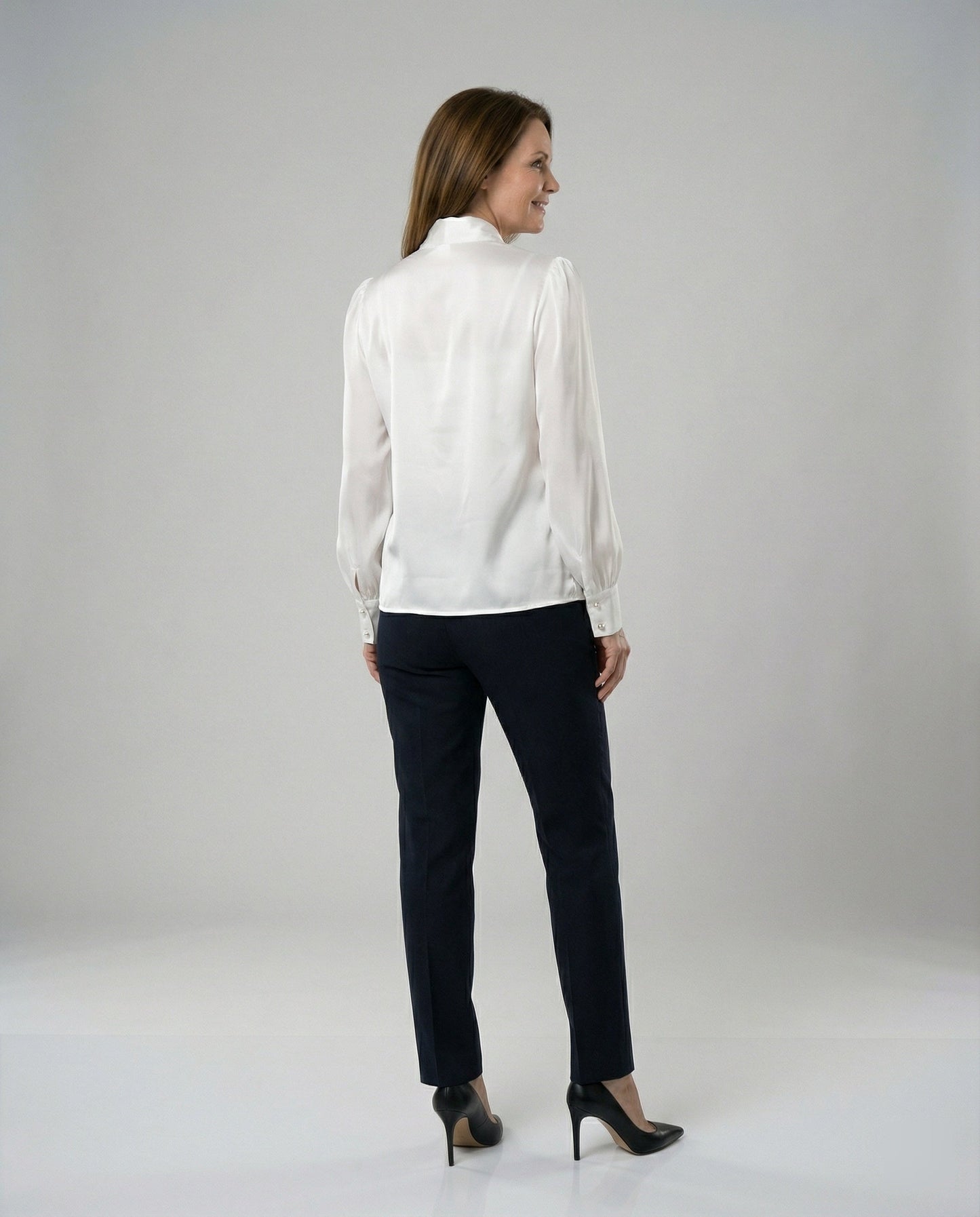 Damen Bluse Rüschendetails Elegante Bluse