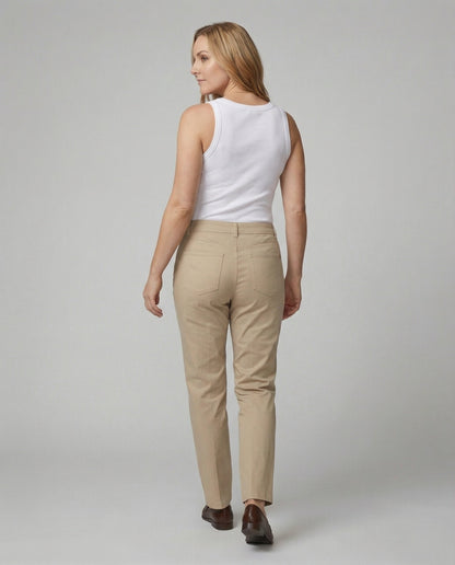 Damen Hose Formell Hochtaillierter Hosenbund Elegant